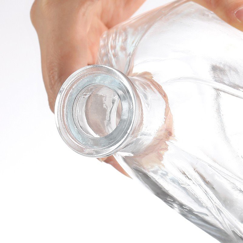 empty clear wine bottles