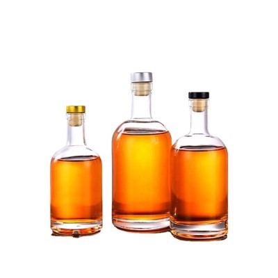 Transparent Vodka Wine Bottles