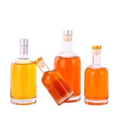 Transparent Vodka Wine Bottles
