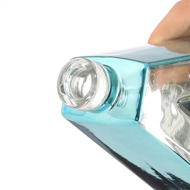 750ml Wholesale Glass Blue Liquor Bottles