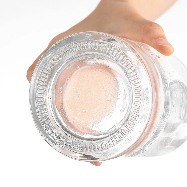 Exquisite Decal 750ml Round Glass Bottle With Cork