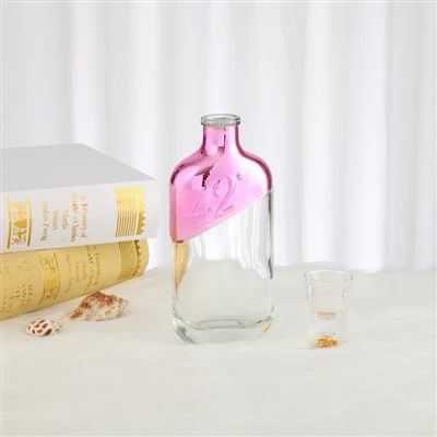 750ml ракия уиски джин стъклена бутилка прозрачна бутилка