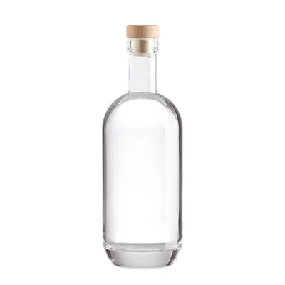 Прозрачна стъклена бутилка от 750 ml и 500 ml по поръчка